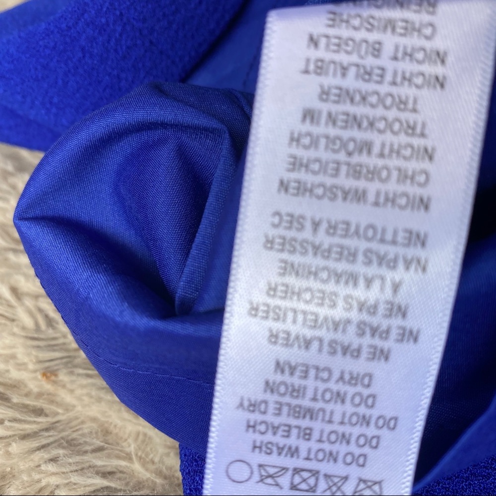NWT 🏷 Adrianna Papell blue petite dress 10P - Picture 7 of 7